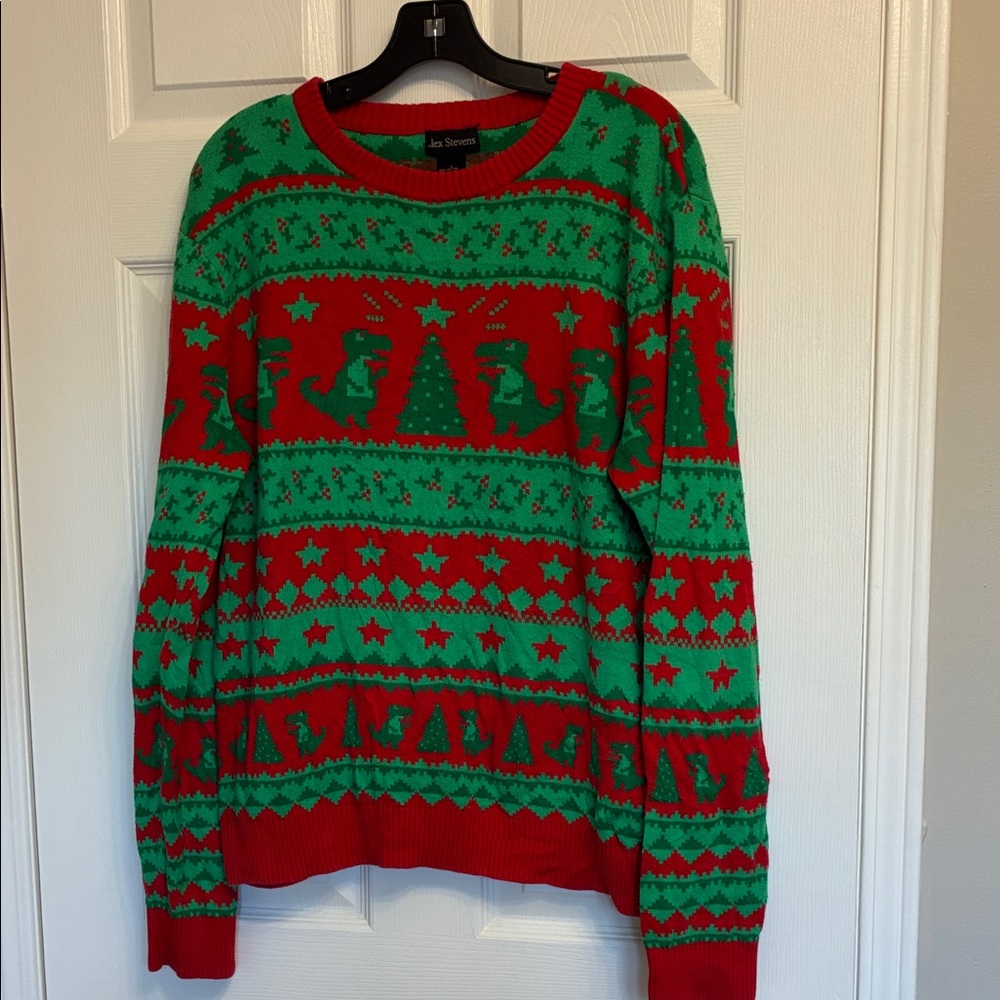 Red and Green Holiday Sweater size L